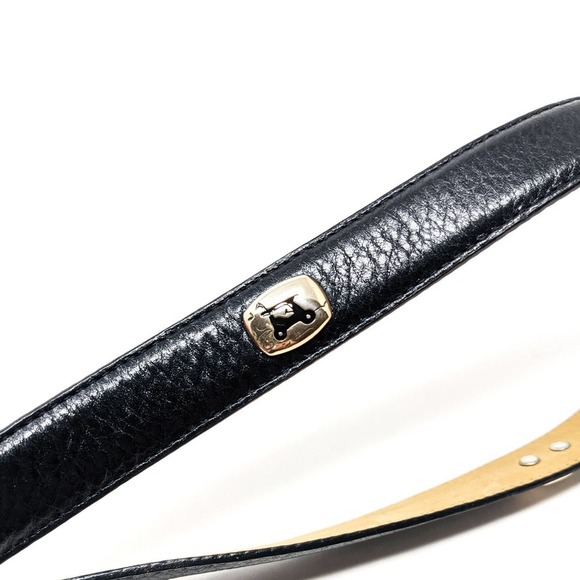 Brighton Belt Womens 32 M/L Black Leather Silver Studded Golf Novelty Vintage main image 4